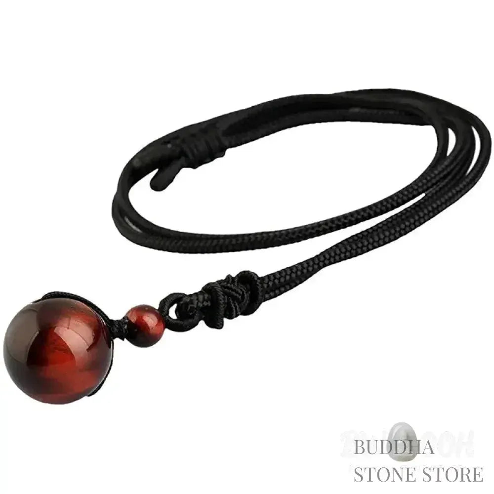 BWOOOH Tibetan Protection Necklace featuring 16mm Tiger&
