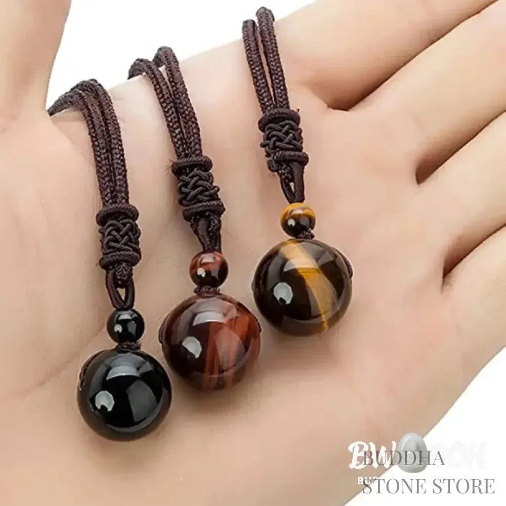 BWOOOH Tibetan Protection Necklace featuring 16mm Tiger&