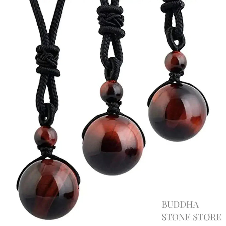 BWOOOH Tibetan Protection Necklace featuring 16mm Tiger&