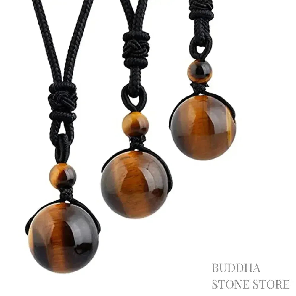 BWOOOH Tibetan Protection Necklace featuring 16mm Tiger&