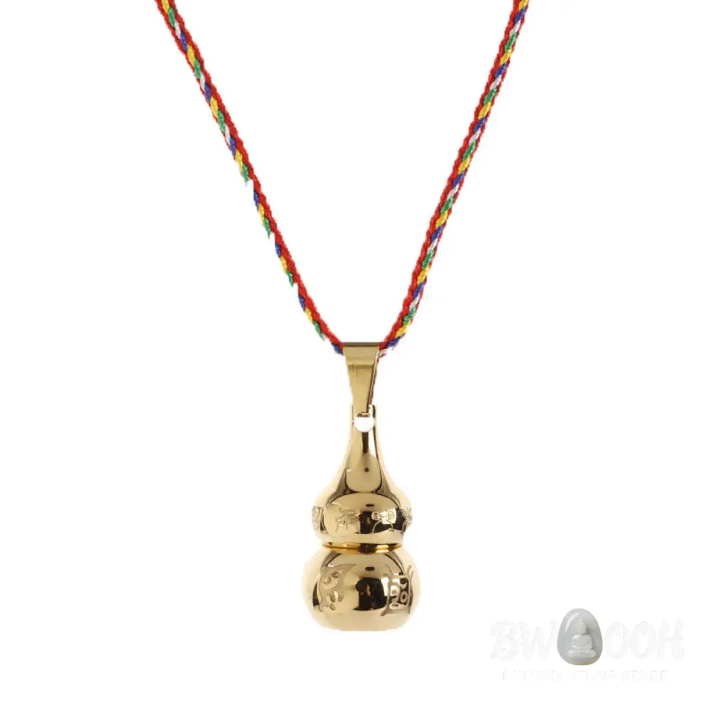 Buddha Stones Tibetan Yin Yang Symbol Gourd Harmony Titanium Steel Necklace Pendant - BWOOOH - Necklaces &amp; Pendants