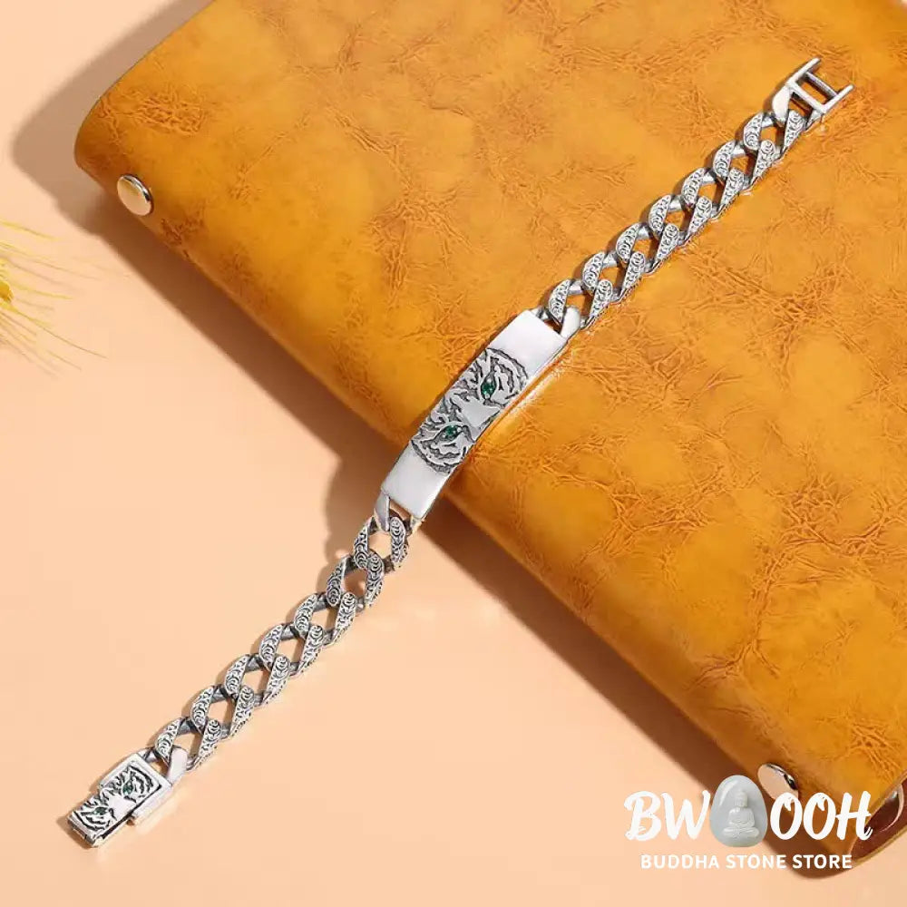 Buddha Stones Tiger Copper Luck Cuff Chain Bracelet - BWOOOH - Bracelet