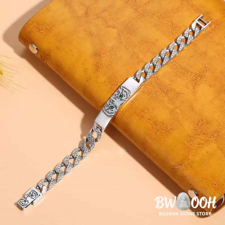 Buddha Stones Tiger Copper Luck Cuff Chain Bracelet - BWOOOH - Bracelet