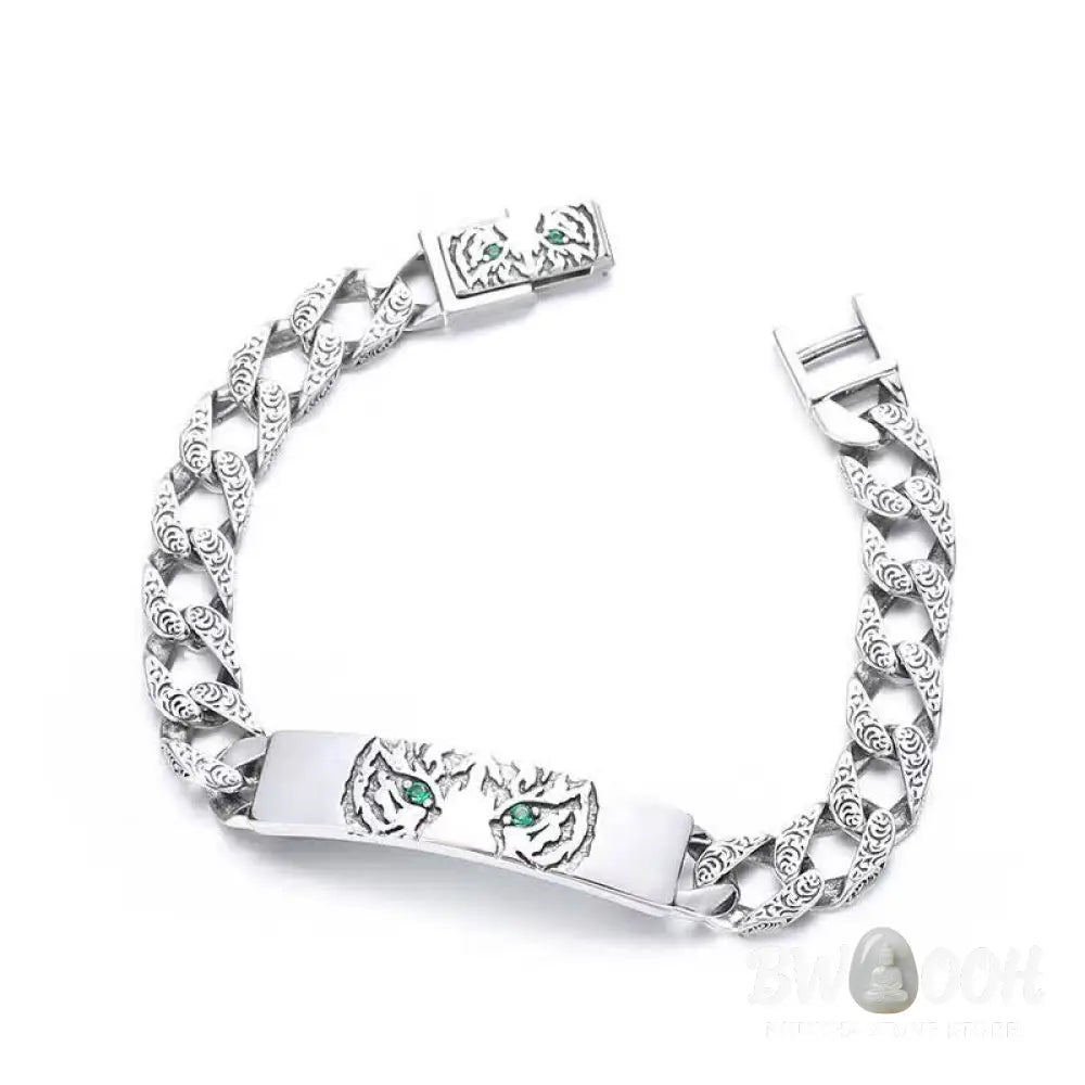 Buddha Stones Tiger Copper Luck Cuff Chain Bracelet - BWOOOH - Bracelet