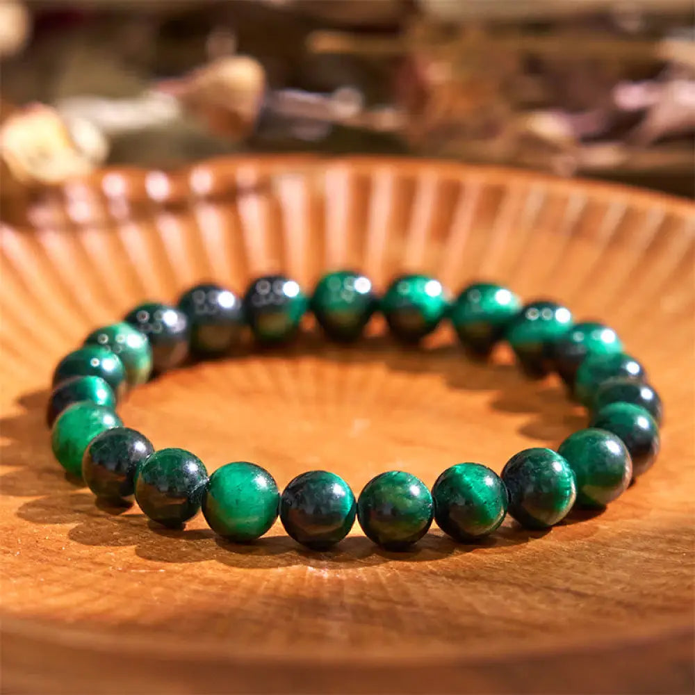 Buddha Stones Tiger Eye Growth Healing Energy Bracelet - BWOOOH - Tiger Eye / 10mm - Bracelet
