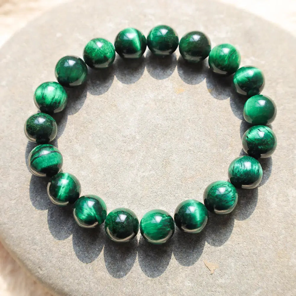 Buddha Stones Tiger Eye Growth Healing Energy Bracelet - BWOOOH - Tiger Eye / 10mm - Bracelet