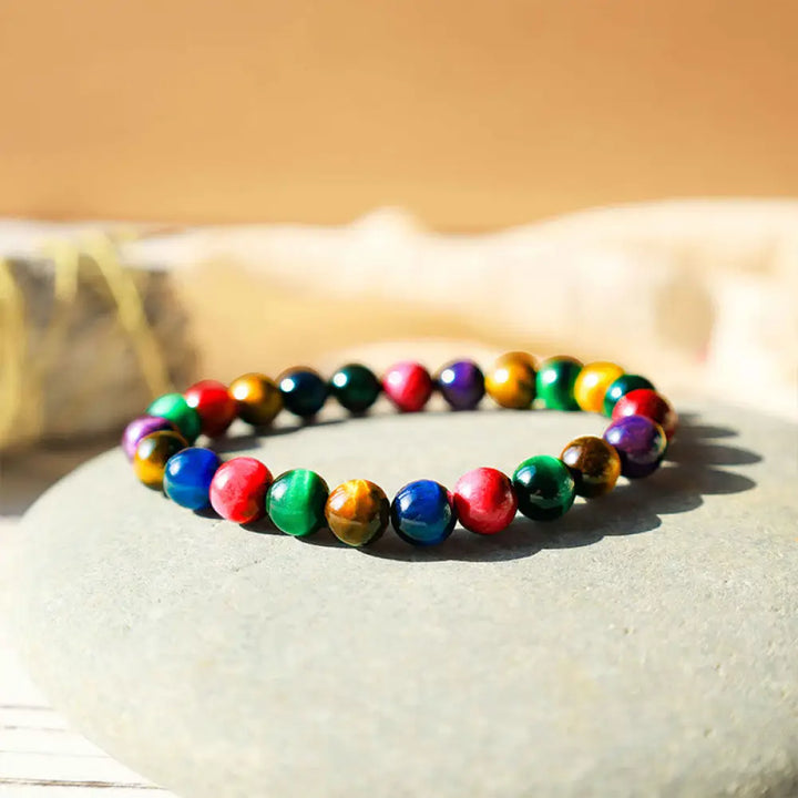 BWOOOH Tiger Eye Resolve Courage Bracelet | natural stone spiritual bracelet for healing and mindful living