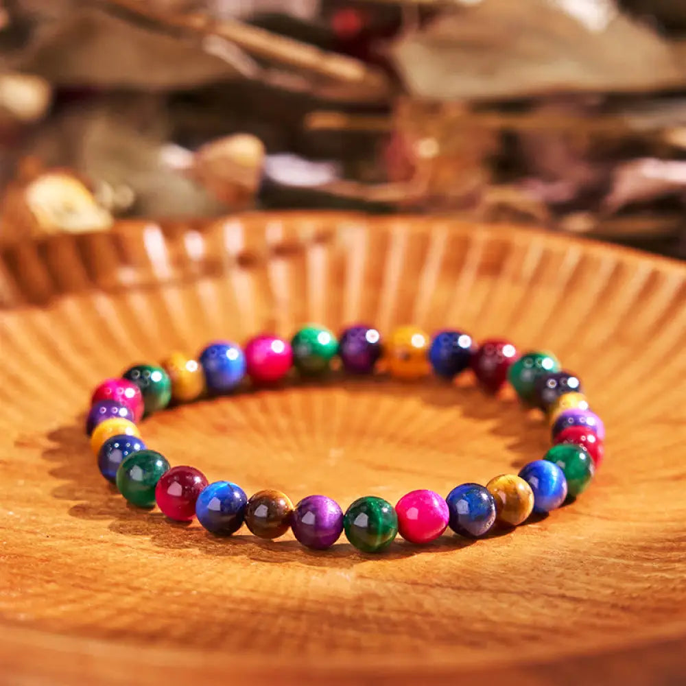 BWOOOH Tiger Eye Resolve Courage Bracelet - BWOOOH - 0.23 in (6 mm) - Bracelet