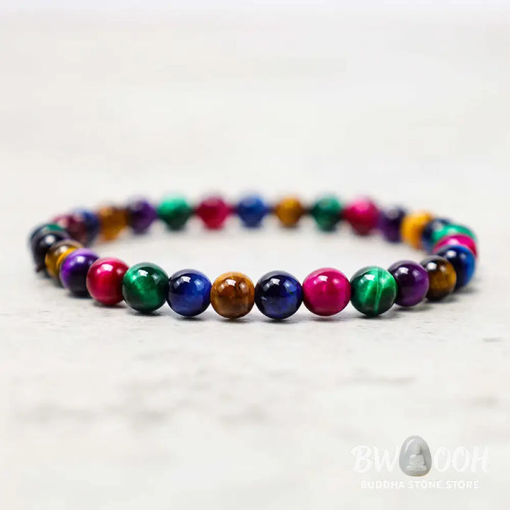 Buddha Stones Tiger Eye Resolve Courage Bracelet - BWOOOH - Bracelet