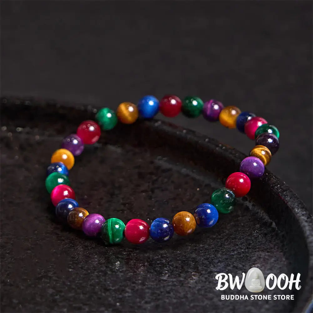 Buddha Stones Tiger Eye Resolve Courage Bracelet - BWOOOH - Bracelet