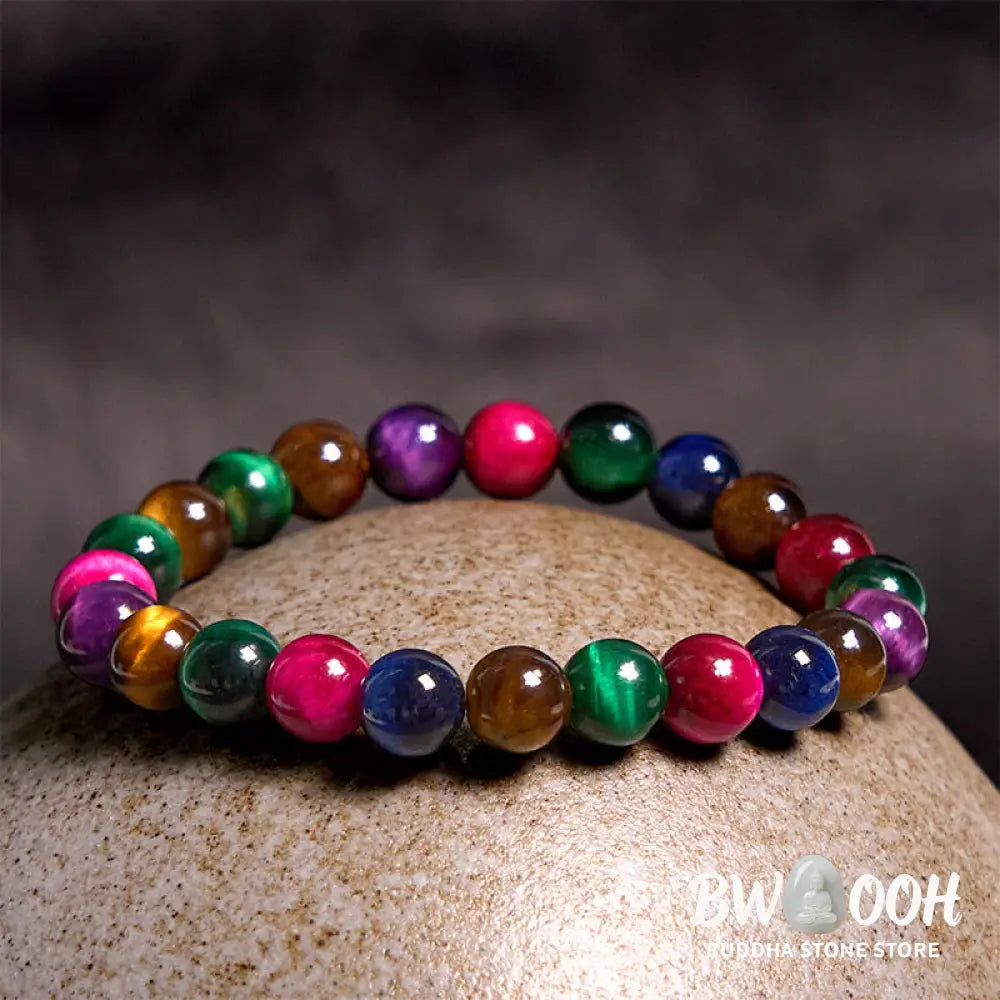 Buddha Stones Tiger Eye Resolve Courage Bracelet - BWOOOH - Bracelet