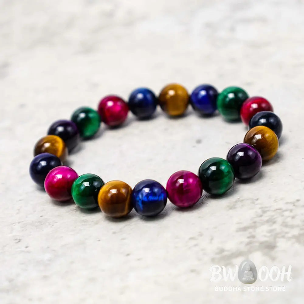 Buddha Stones Tiger Eye Resolve Courage Bracelet - BWOOOH - Bracelet