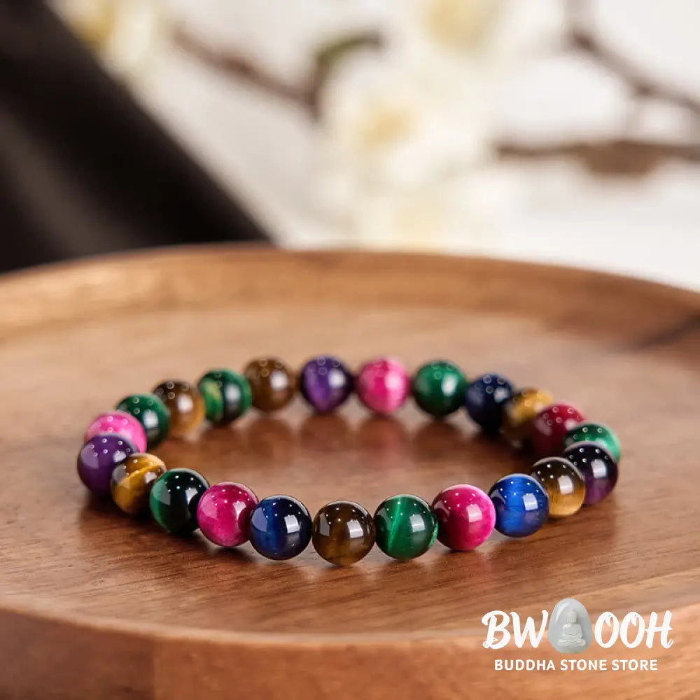 Buddha Stones Tiger Eye Resolve Courage Bracelet - BWOOOH - Bracelet