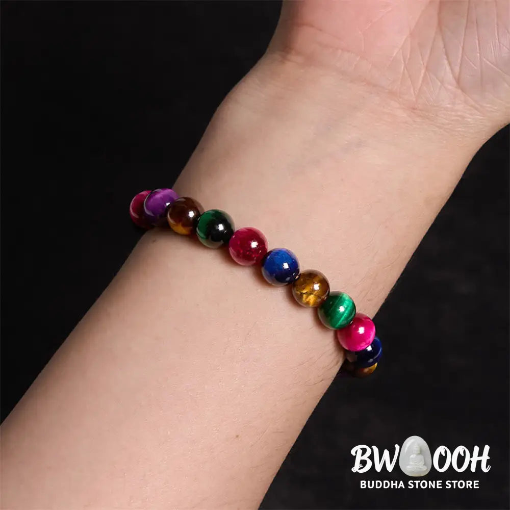 Buddha Stones Tiger Eye Resolve Courage Bracelet - BWOOOH - Bracelet