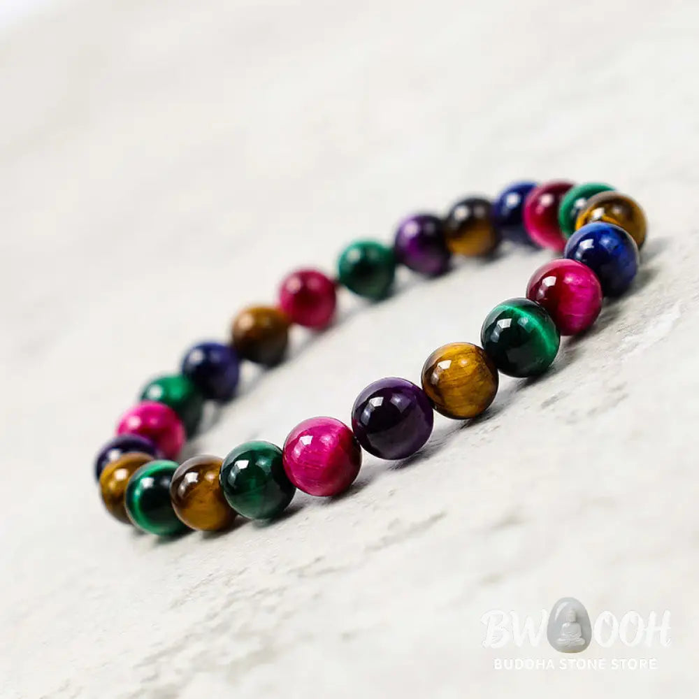 Buddha Stones Tiger Eye Resolve Courage Bracelet - BWOOOH - Bracelet