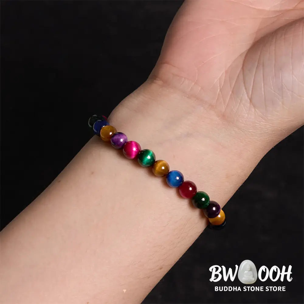 Buddha Stones Tiger Eye Resolve Courage Bracelet - BWOOOH - Bracelet