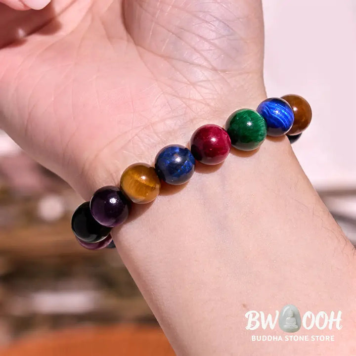 Buddha Stones Tiger Eye Resolve Courage Bracelet - BWOOOH - Bracelet