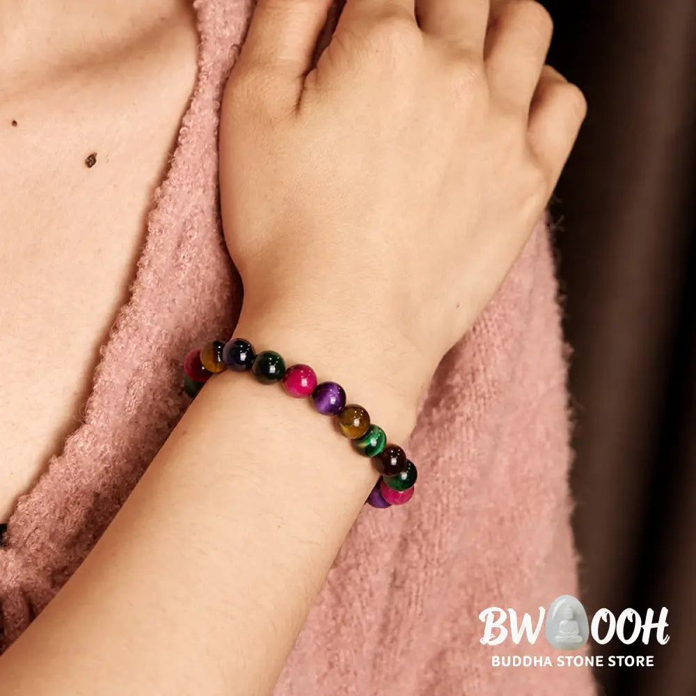Buddha Stones Tiger Eye Resolve Courage Bracelet - BWOOOH - Bracelet