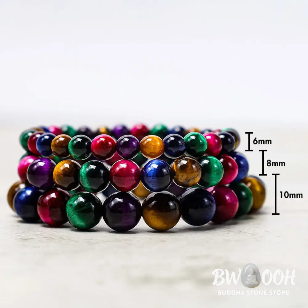 Buddha Stones Tiger Eye Resolve Courage Bracelet - BWOOOH - Bracelet