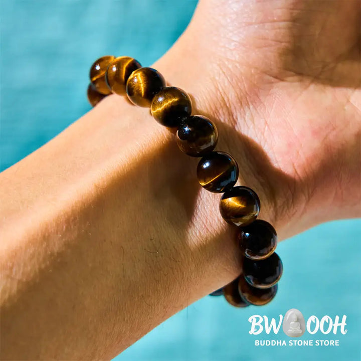 Buddha Stones Tiger Eye Strength Bracelet - BWOOOH - Bracelet