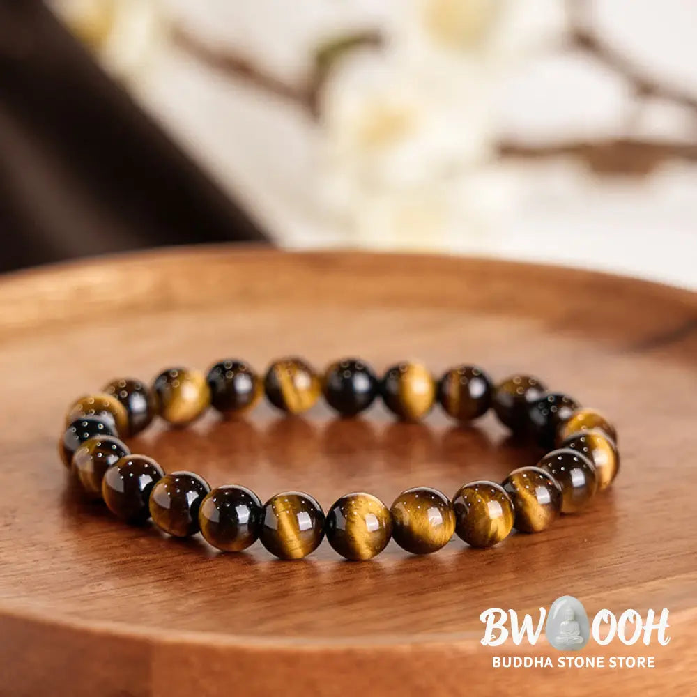 Buddha Stones Tiger Eye Strength Bracelet - BWOOOH - Bracelet