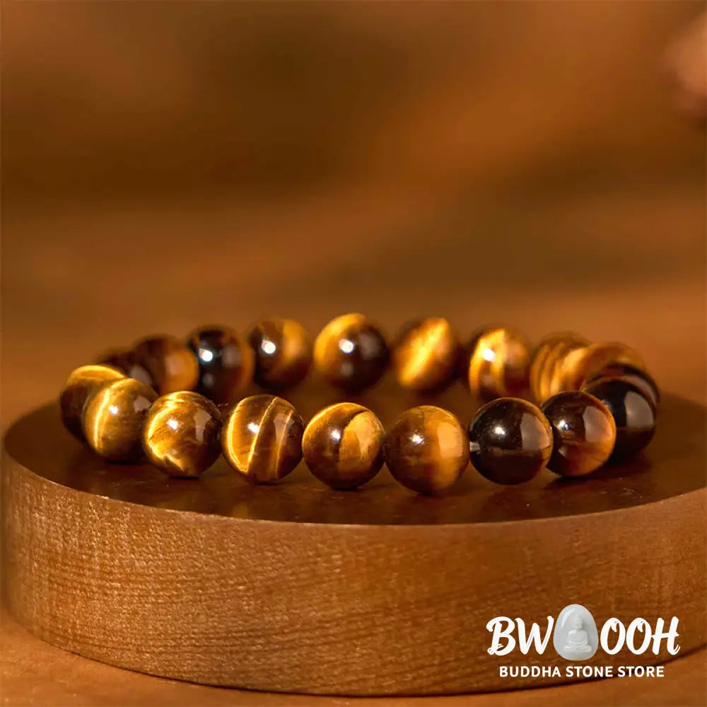 Buddha Stones Tiger Eye Strength Bracelet - BWOOOH - Bracelet