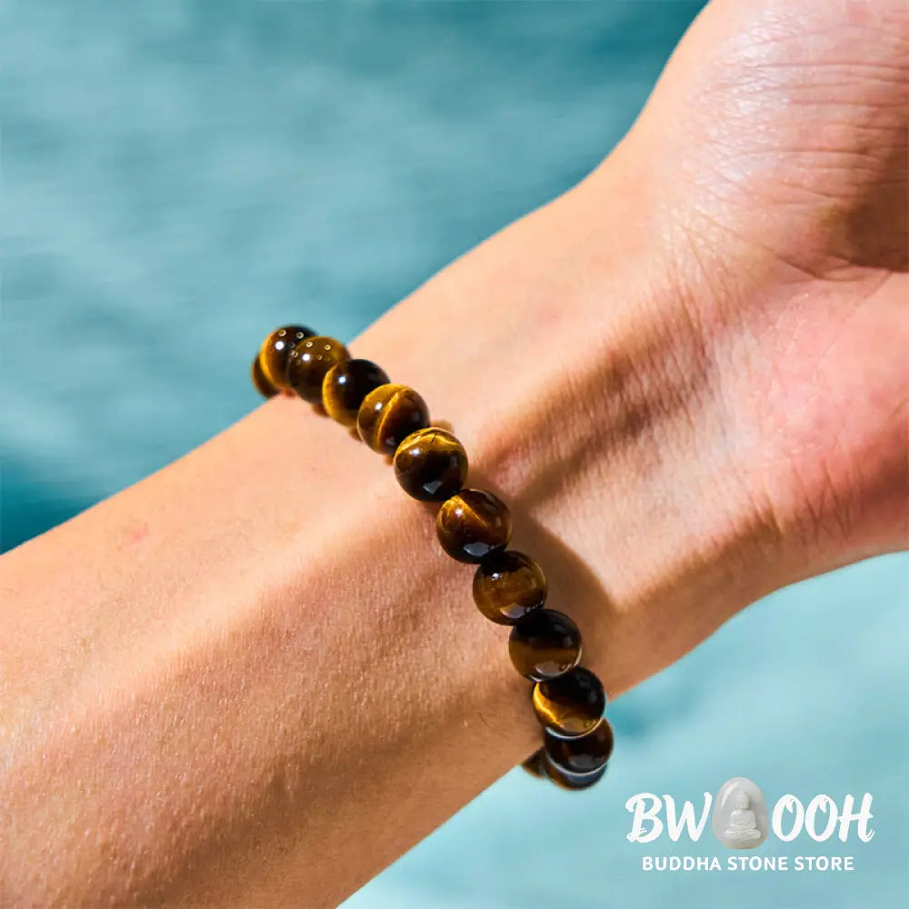 Buddha Stones Tiger Eye Strength Bracelet - BWOOOH - Bracelet