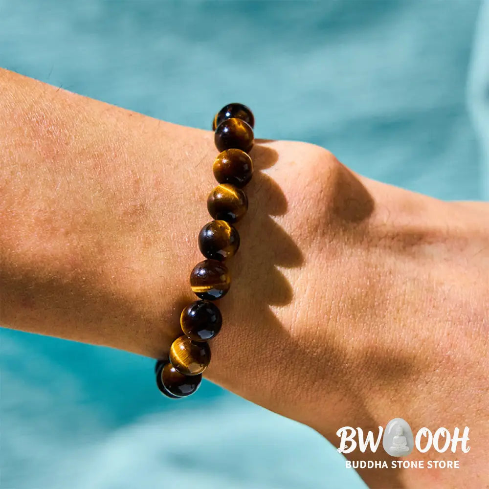 Buddha Stones Tiger Eye Strength Bracelet - BWOOOH - Bracelet