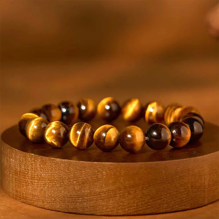 BWOOOH Tiger Eye Strength Bracelet - BWOOOH - Tiger Eye(Wrist Circumference: 14-16cm) / 8mm - Bracelet