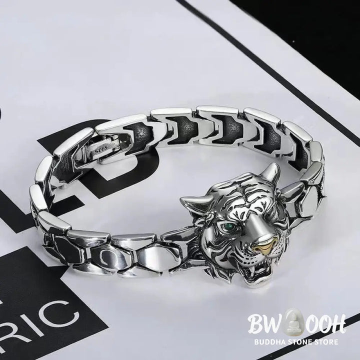 Buddha Stones Tiger Head Design Healing Bracelet - BWOOOH - Bracelet