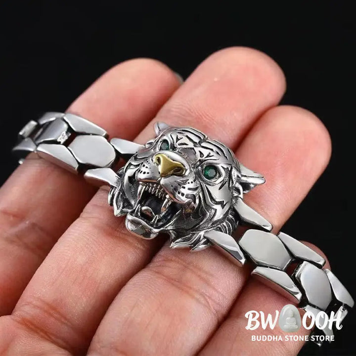 Buddha Stones Tiger Head Design Healing Bracelet - BWOOOH - Bracelet