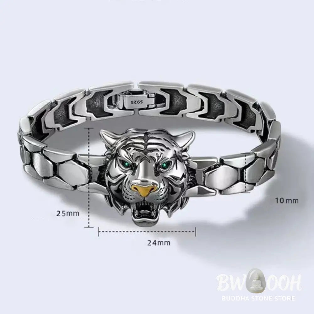 Buddha Stones Tiger Head Design Healing Bracelet - BWOOOH - Bracelet
