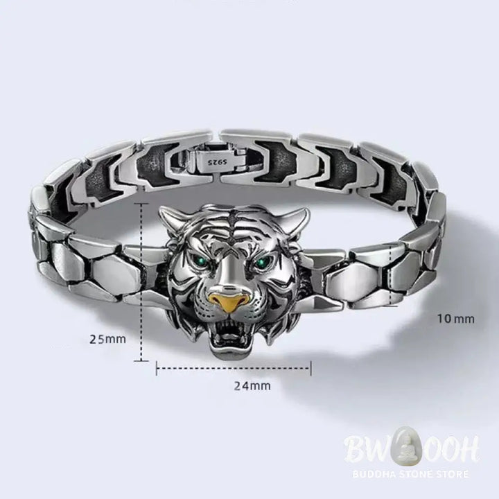 Buddha Stones Tiger Head Design Healing Bracelet - BWOOOH - Bracelet