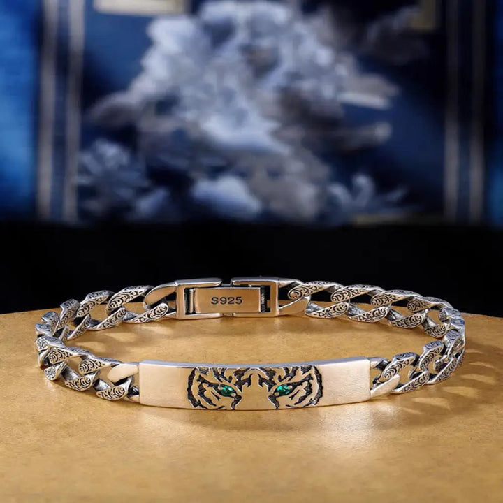BWOOOH Tiger Tang Dynasty Flower Design Copper Luck Chain Bracelet - BWOOOH - 18cm - Bracelet