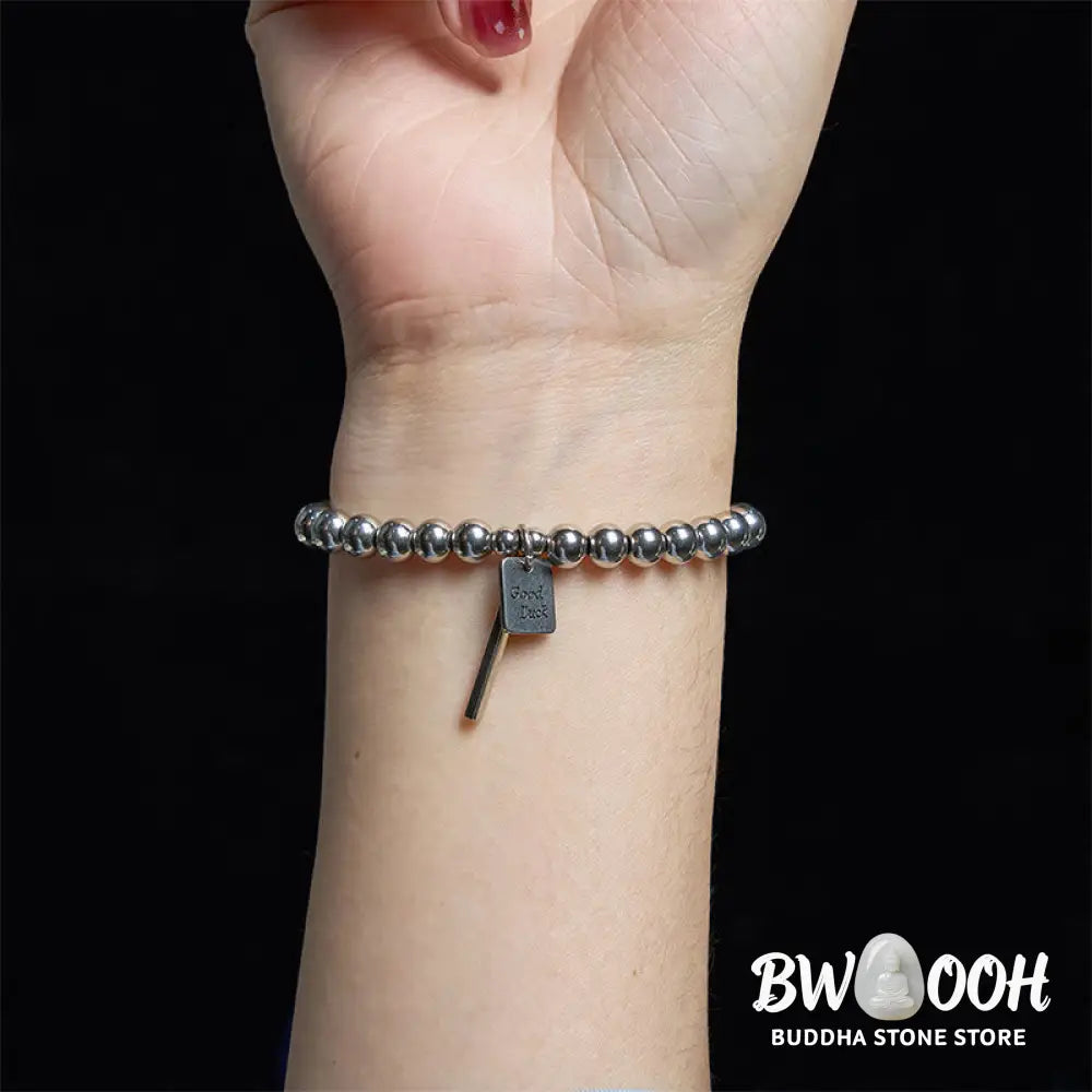 Buddha Stones Titanium Steel Good Luck Balance Bracelet - BWOOOH - Bracelet