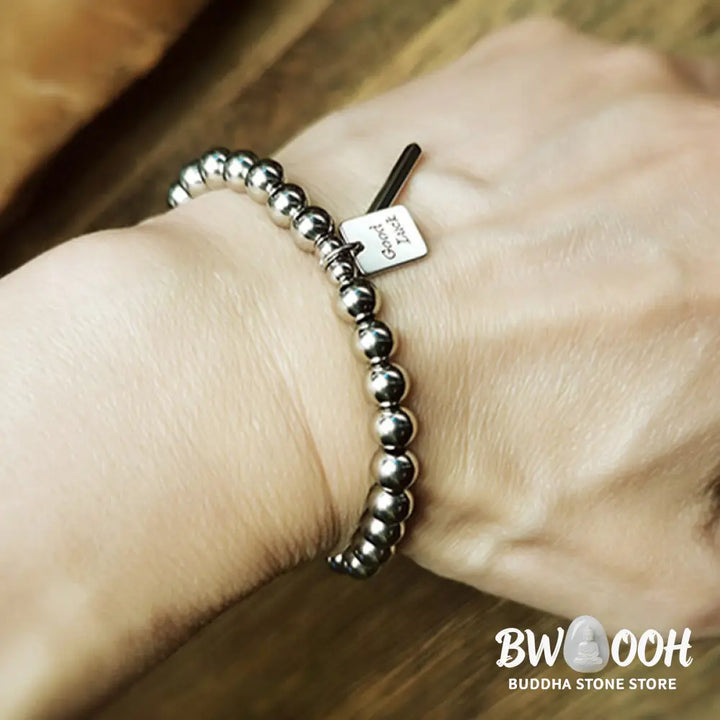 Buddha Stones Titanium Steel Good Luck Balance Bracelet - BWOOOH - Bracelet