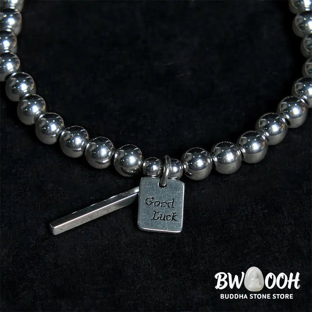 Buddha Stones Titanium Steel Good Luck Balance Bracelet - BWOOOH - Bracelet