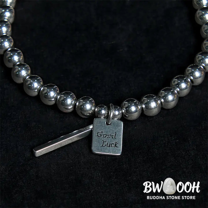 Buddha Stones Titanium Steel Good Luck Balance Bracelet - BWOOOH - Bracelet