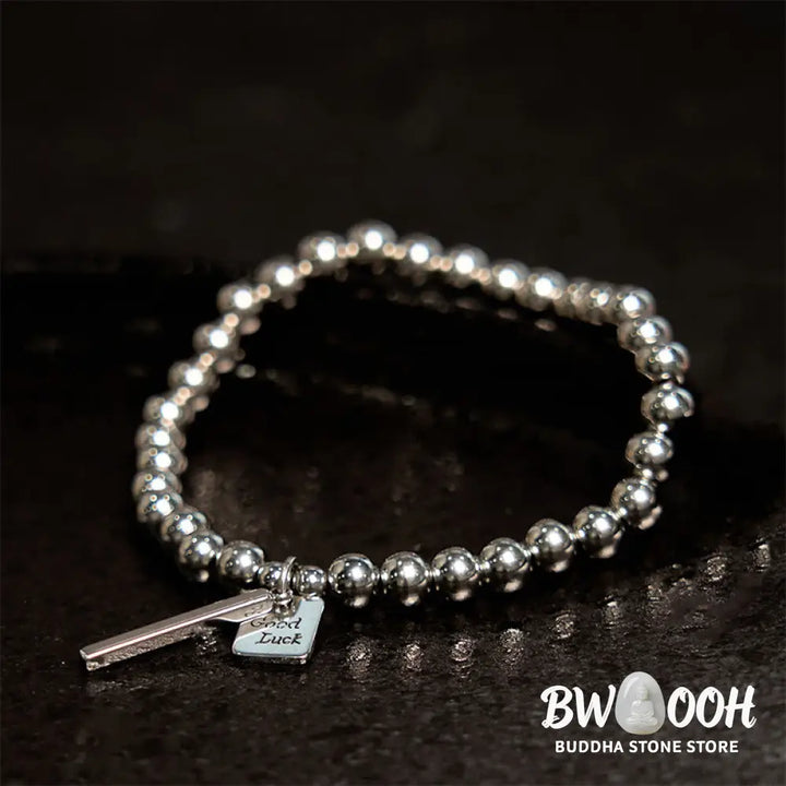Buddha Stones Titanium Steel Good Luck Balance Bracelet - BWOOOH - Bracelet