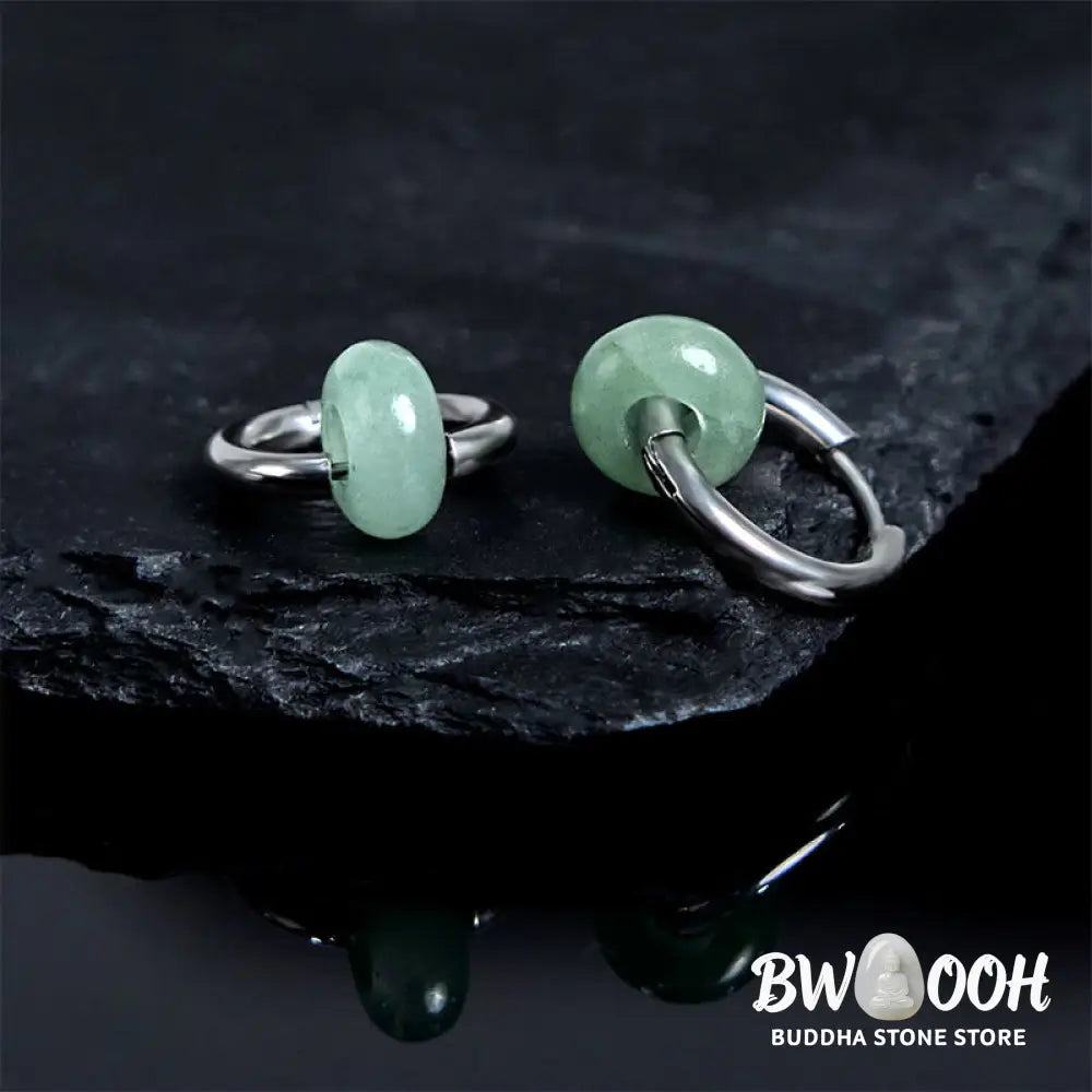 Buddha Stones Titanium Steel Strengthen Earrings - Titanium Steel Posts - Earrings