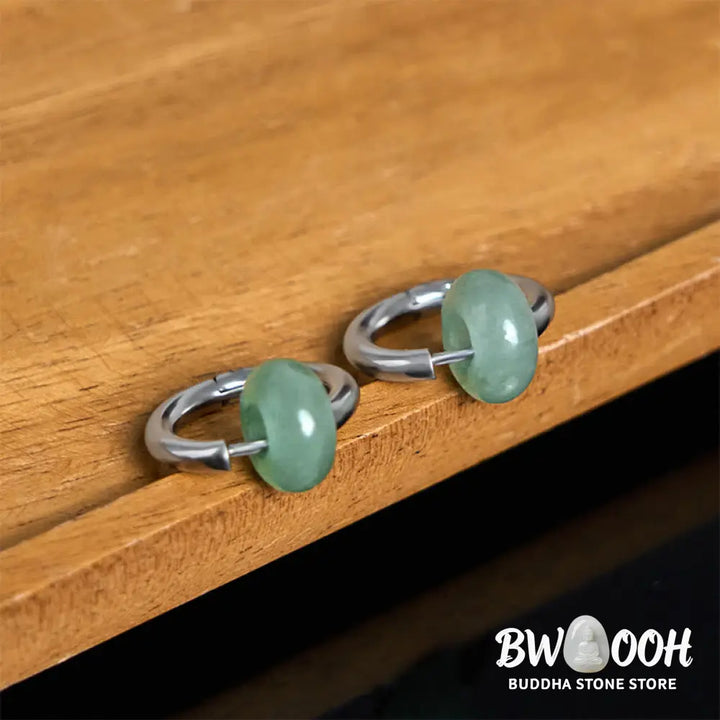 Buddha Stones Titanium Steel Strengthen Earrings - Titanium Steel Posts - Earrings