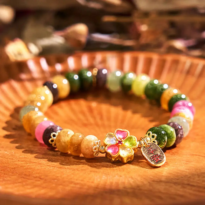 BWOOOH Tourmaline Jade Safe And Well Love Bracelet - BWOOOH - Tourmaline(Wrist Circumference: 14-16cm) - Bracelet