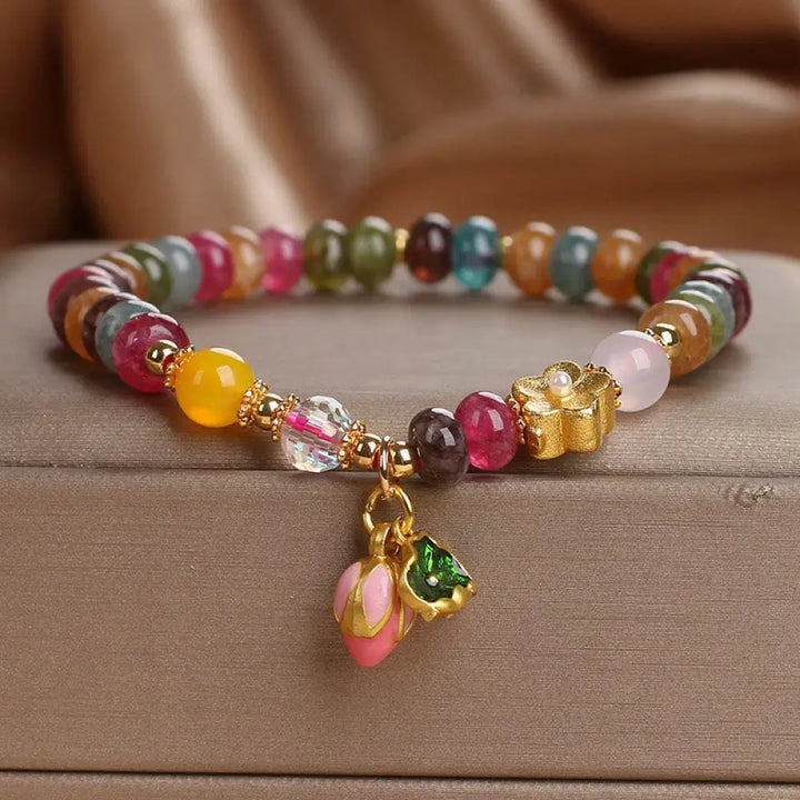 BWOOOH Tourmaline Lotus Seedpod Wisdom Bracelet - BWOOOH - Tourmaline(Wrist Circumference: 14-16cm) - Bracelet