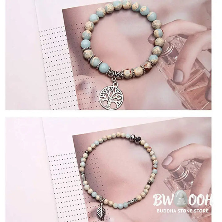 Buddha Stones Tree Of Life Turquoise Balance Bracelet - BWOOOH - Turquoise - Bracelet