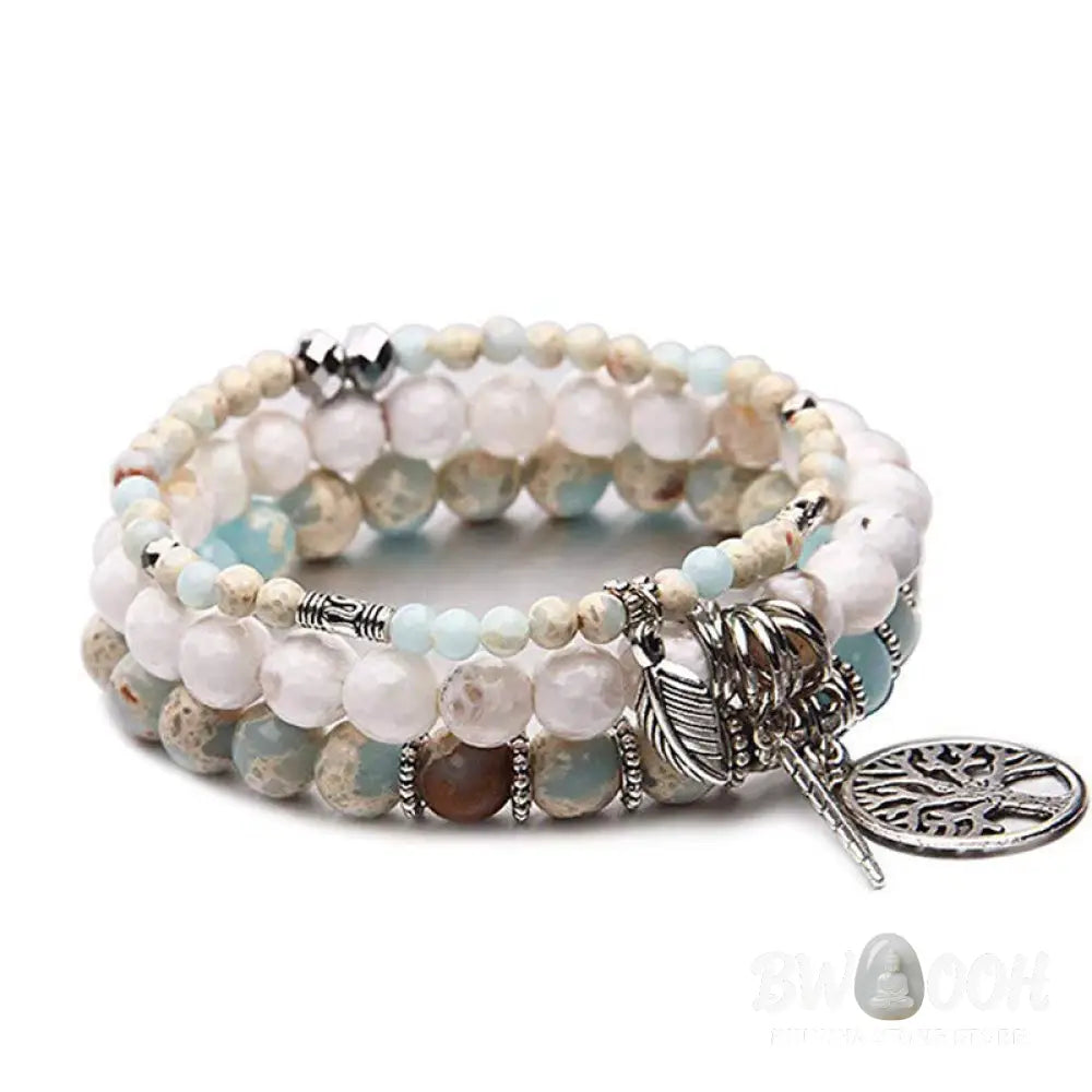 Buddha Stones Tree Of Life Turquoise Balance Bracelet - BWOOOH - Turquoise - Bracelet