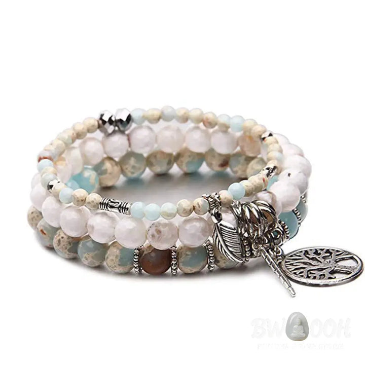 Buddha Stones Tree Of Life Turquoise Balance Bracelet - BWOOOH - Turquoise - Bracelet