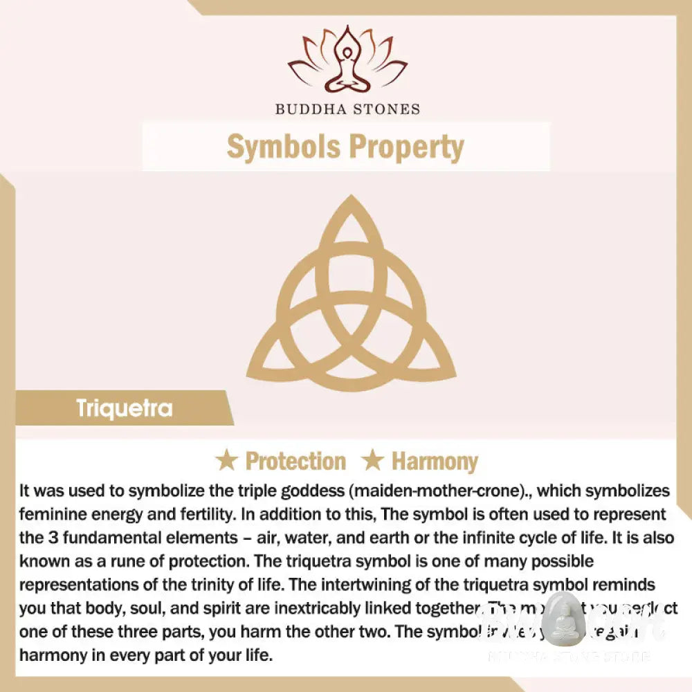 Buddha Stones Triangle Knot Triquetra Titanium Steel Calm Rotatable Ring - BWOOOH - Ring