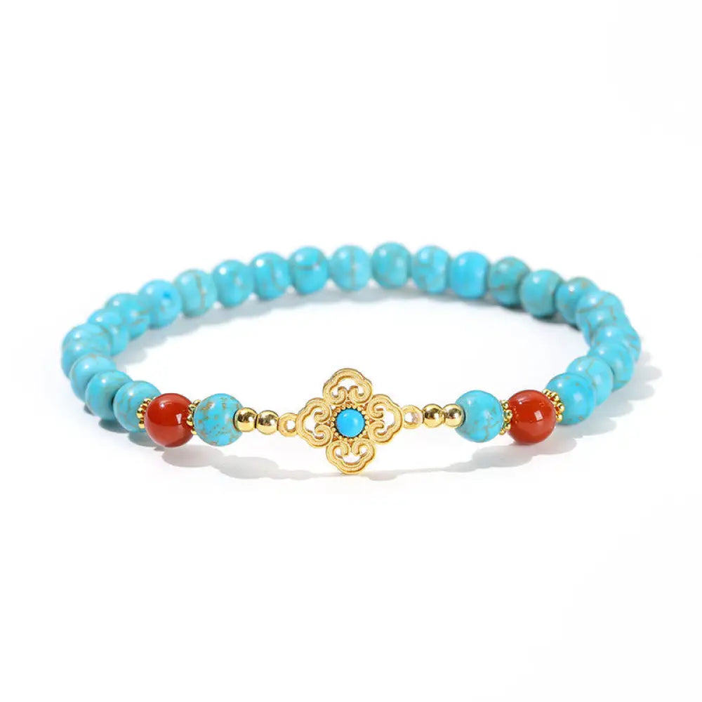 BWOOOH Turquoise Bead Protection Balance Bracelet - BWOOOH - Turquoise(Purification♥Protection) - Bracelet