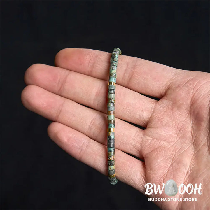 Buddha Stones Turquoise Purification Spacer Bead Bracelet - BWOOOH - Turquoise (Wrist Circumference 17-25cm) - Bracelet