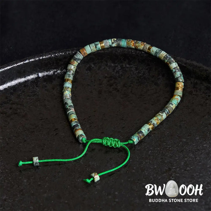 Buddha Stones Turquoise Purification Spacer Bead Bracelet - BWOOOH - Turquoise (Wrist Circumference 17-25cm) - Bracelet